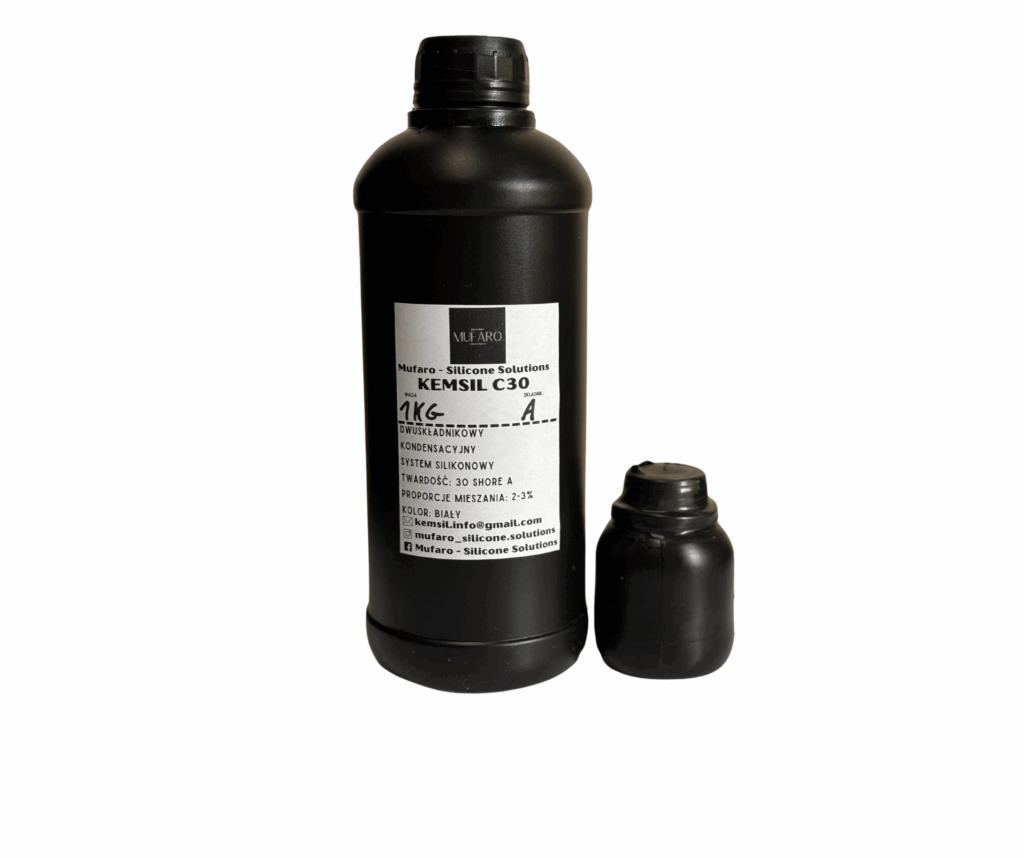 silikon formierski kondensacyjny RTV-2 w opakowaniu 1 kg z katalizatorem